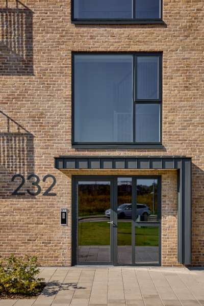 Stahlprofile an Reihenhäusern, Sofiendal Enge, Poul Anker Bechs Vej 232, 9200 Aalborg SV, Dänemark